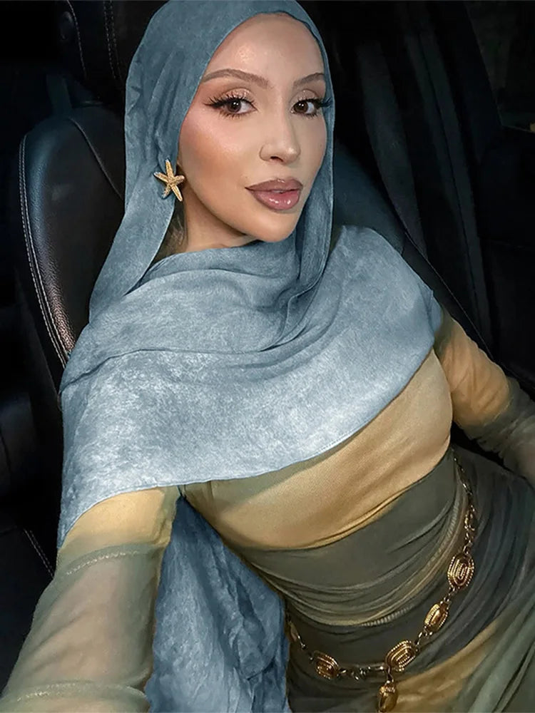 "SPECIAL RAMADAN" Ramadan Hijab for Women, Bohemian Printed Shawl; Ramadan Hijab for Women Bohemian Floral Print Shawl Watercolor Soft Muslim Hijabs Lightweight Wrap Scarf Headscarf Summer Beach