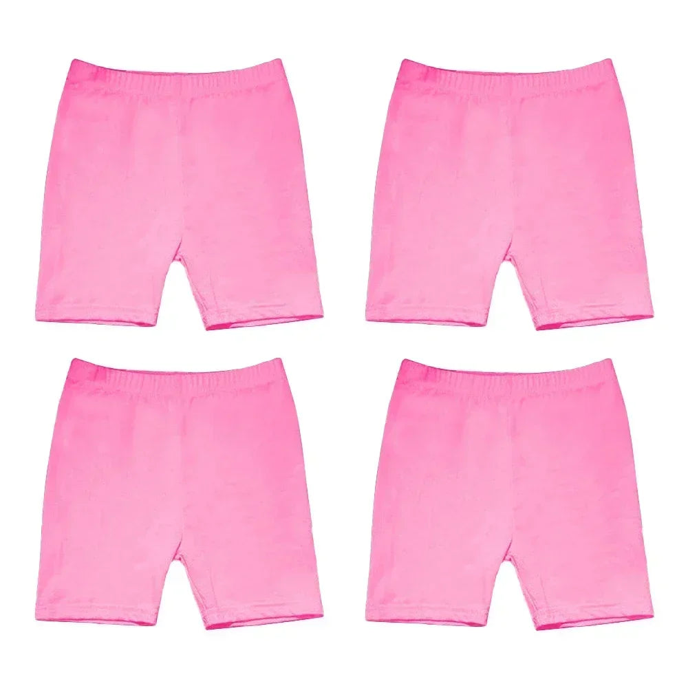 "VETEMENTS" Pantalons de sécurité pour filles, 4 pièces, Leggings de danse, Shorts, collants courts 3 à 12 ans