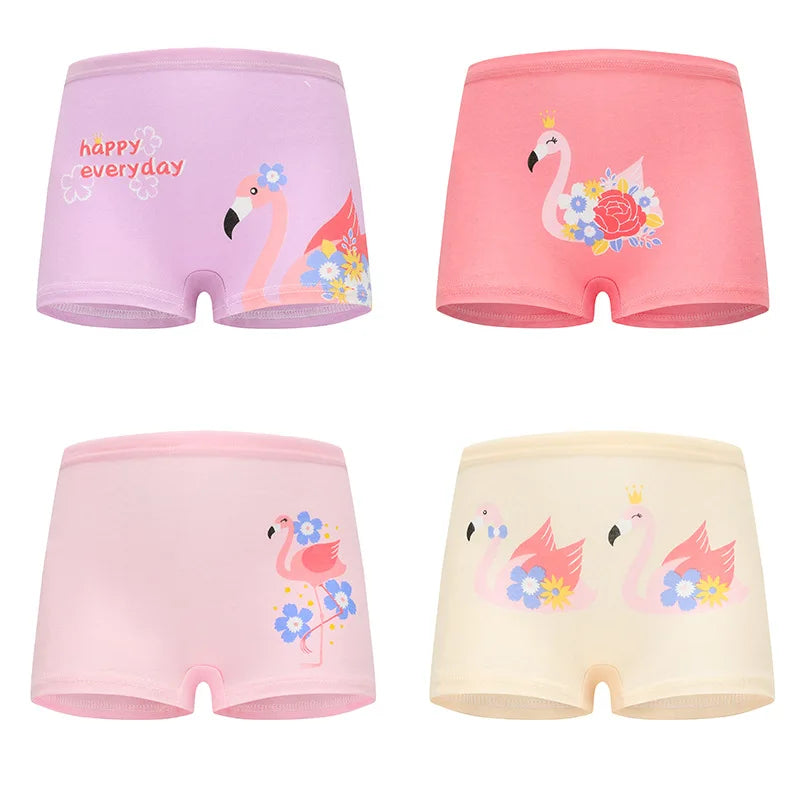 "VETEMENTS" 1/4/8/12 pièces. Culottes pour filles, ensembles coton imprimer style boxer respirant
