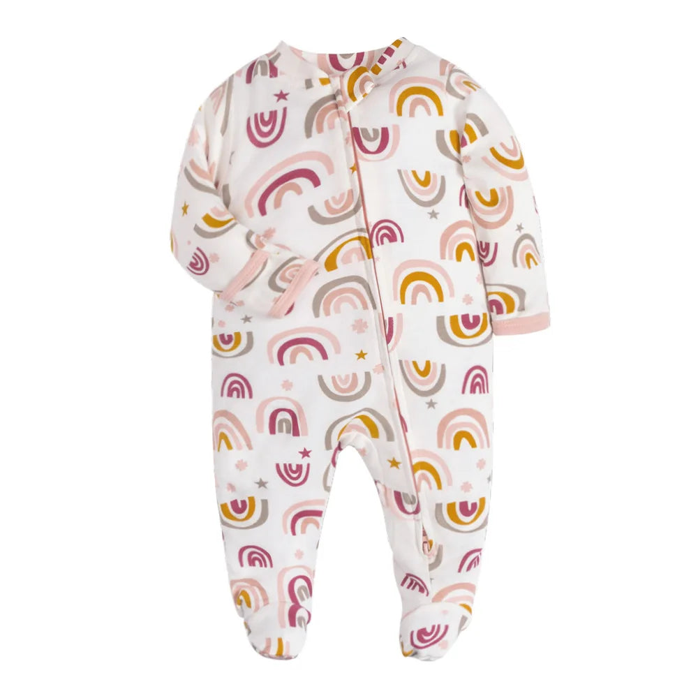 "COMBINAISON" Barboteuse en coton pour bébés, garçons et filles, combinaison avec fermeture éclaire