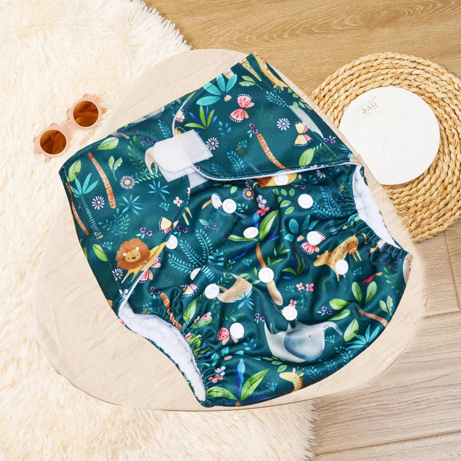 EezKoala Big  XL Ecological Cloth Diaper Washable  Adjustable Nappies Reusable  Cloth Diapers Cover Fit 2-5 Years Baby