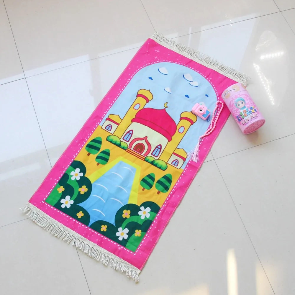 "SPECIAL RAMADAN" Islamic Prayer Rug Set - Portable Travel Prayer Mat, Gift Box for Muslim Men &amp; Women, Lightweight &amp; Foldable