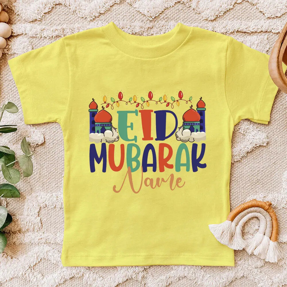 "SPECIAL RAMADAN" Personalized Eid Mubarak baby bodysuit with name, Eid Ramadan outfit for boys and girls; Personalized Eid Mubarak Baby Bodysuit Custom Name Boys Girls Eid Ramadan
