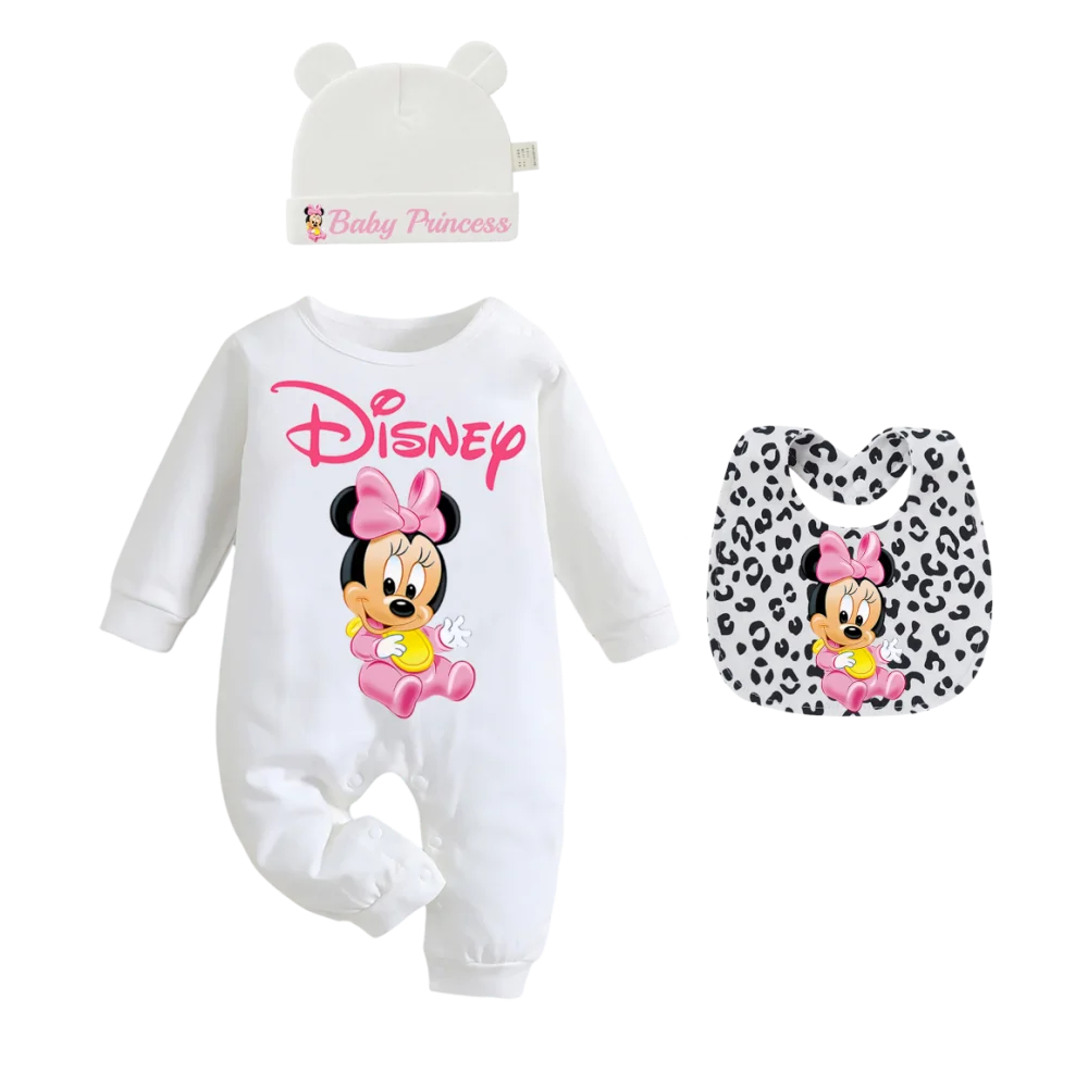 3 pieces/combinations of newborn gifts Baby bibs cartoon feeding drool pouches newborn crawling suits baby hats boy and girl