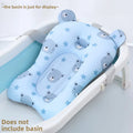 Baby Bear Shower Lying Down Stand Newborn Baby Bath Net Bathtub Sponge Suspended Bath Pad Universal Soft Pillow Care Accessories