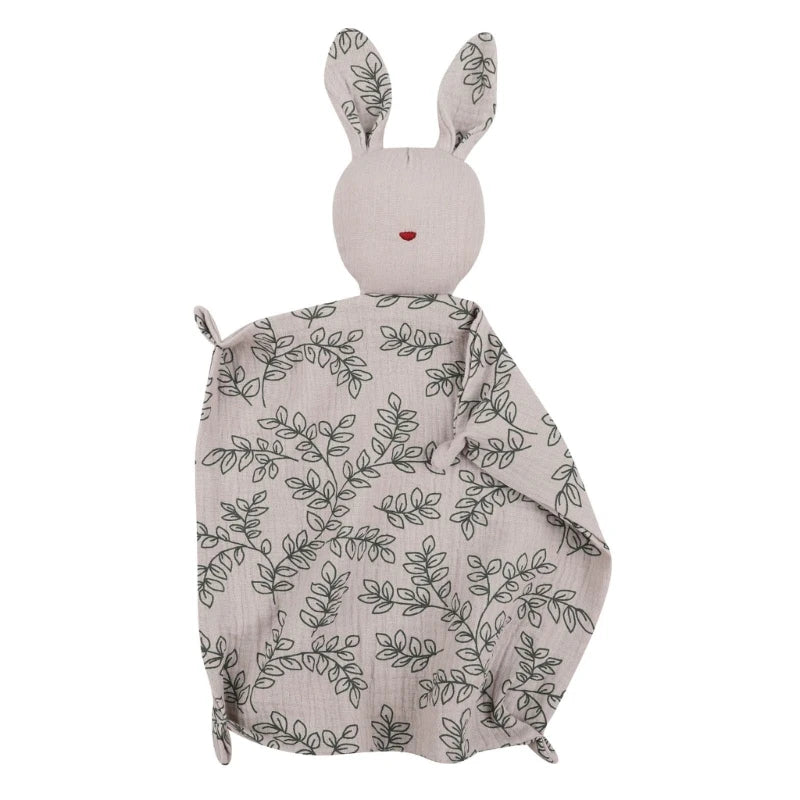 New Cotton Gauze Baby Towel Print Bunny Ear Rabbit Doll Baby Comforters Blanket Soothing Towel Newborn Face Towel Saliva Towel