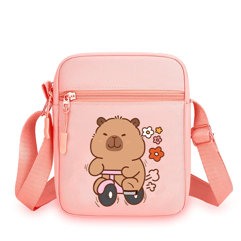 Capibara Crossbody Bag Kids Kawaii Capybara Shoulder Bag Girls Boys Travel Messenger Pouch New Outdoor Sport Purse Children Gift