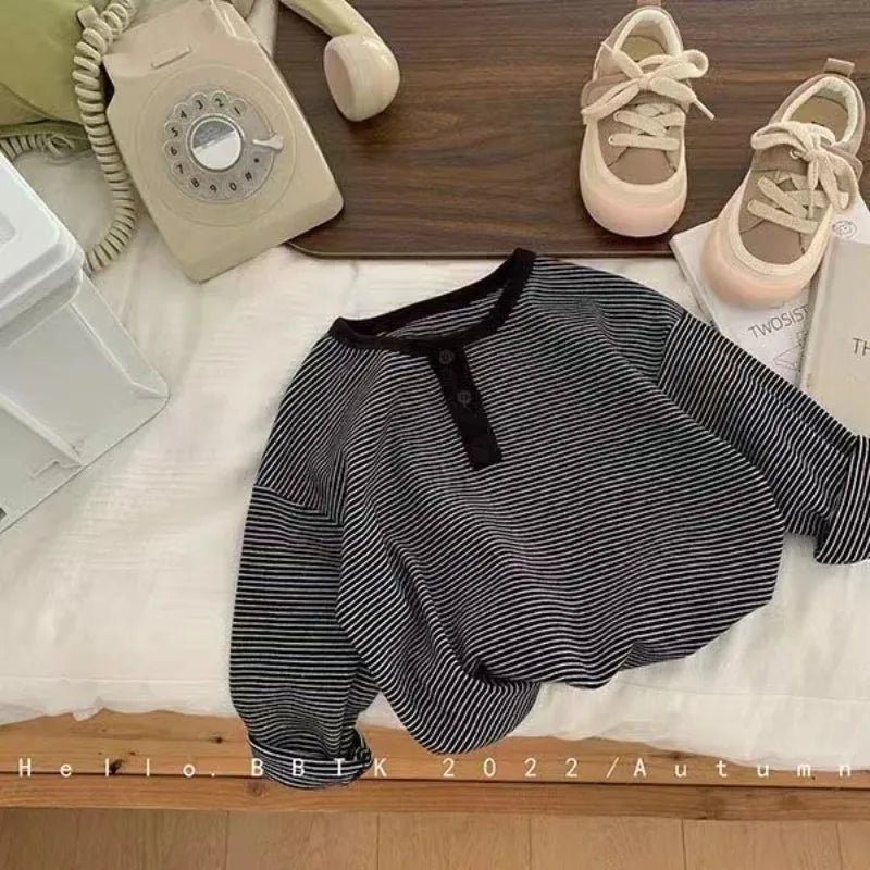 "VETEMENTS" Sweat-shirt garçon à manches longues, vêtements pour enfants de 1 à 6 ans