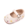"CHAUSSURE" Sandale d'été pour bébé, Style Mary Jane, jolie fleur brodée