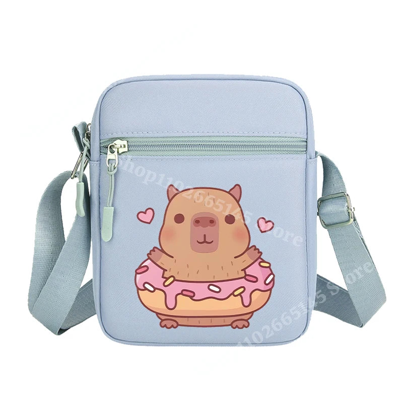 Capibara Crossbody Bag Kids Kawaii Capybara Shoulder Bag Girls Boys Travel Messenger Pouch New Outdoor Sport Purse Children Gift