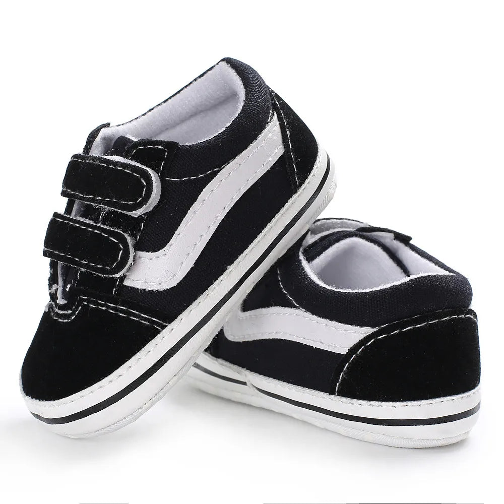 "CHAUSSURE" Baskets Classiques en Toile pour Bébé, mixte, décontractées, Souples, pour Premiers Pas