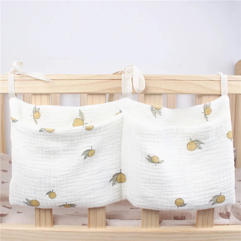 "ACCESSORY" Multifunctional Newborn Bed Headboard Diaper Bag, Portable Baby Storage for Bedding and Baby Items. Diaper Organizer; Multifunctional Newborn Bed Headboard Diaper Bag