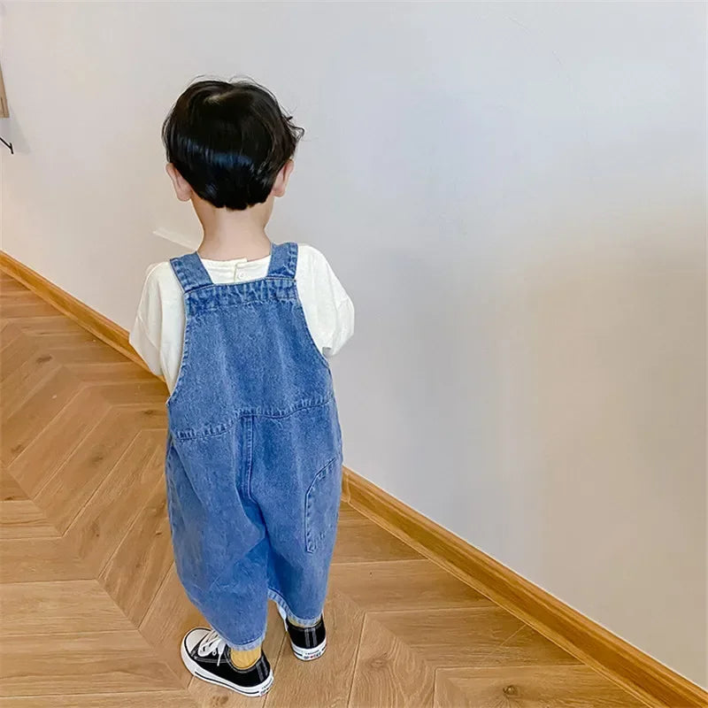 "VETEMENTS" Salopette décontractée pour enfants, pantalons à bretelle, garçons et filles, 1 à 7 ans