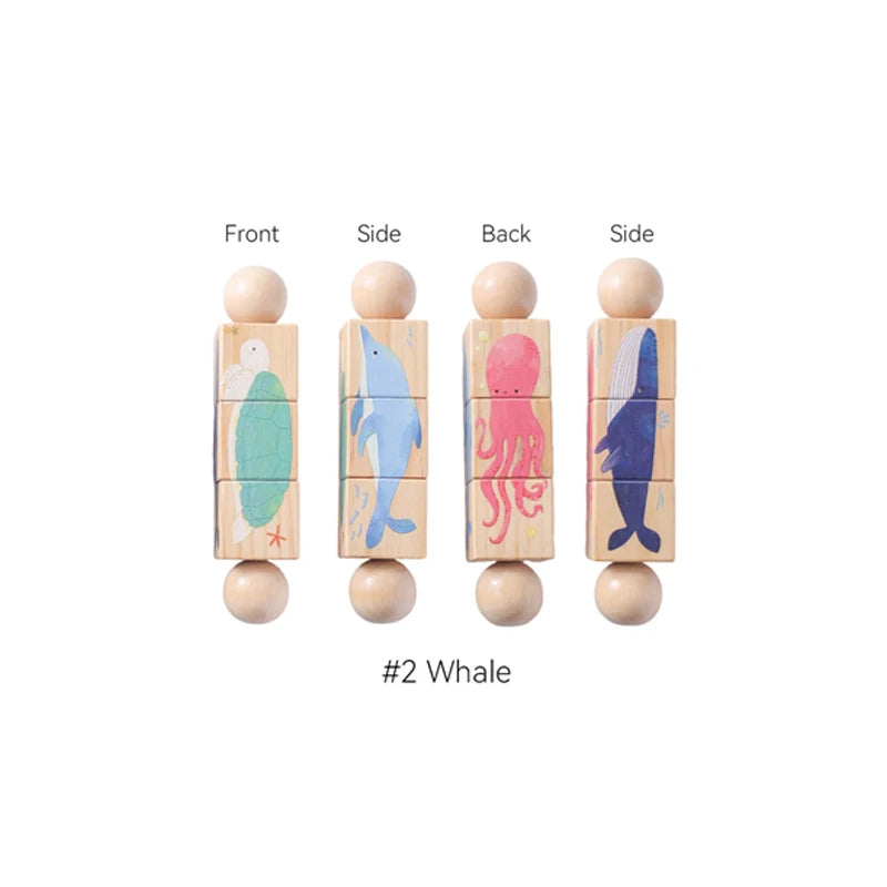 "JOUET" Jouet pour bébé hochet en bois anneaux de dentition en Silicone pour bébé 0 à 12 mois