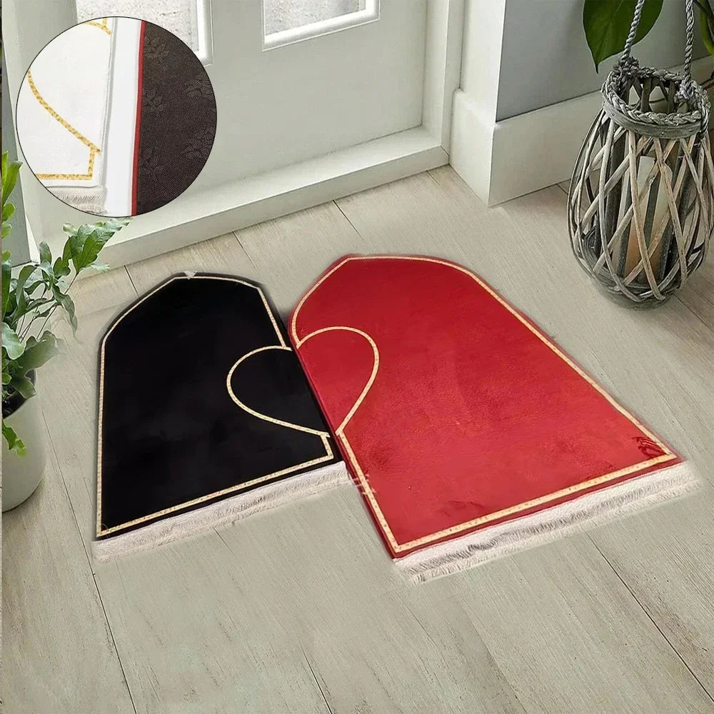 "SPECIAL RAMADAN" Couple Prayer Mat, Thick, Printed Flannel; Couple Set Prayer Mat Thick Printed Flannel Adult Worship Mats Prayer Carpets for Living Room Rugs Alfombras Para Sala