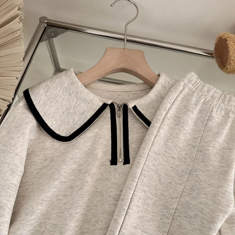 "VETEMENTS" Ensemble de printemps à capuche pour filles de 3 à 7 ans, ensemble 2 pièces décontractés