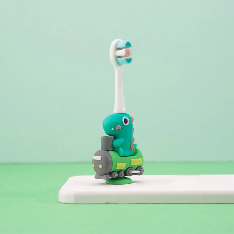 "SOIN" Brosse à dents pour enfants, motif dessin animé, poils souples, 0-6 ans, période de changement de brosse à dents