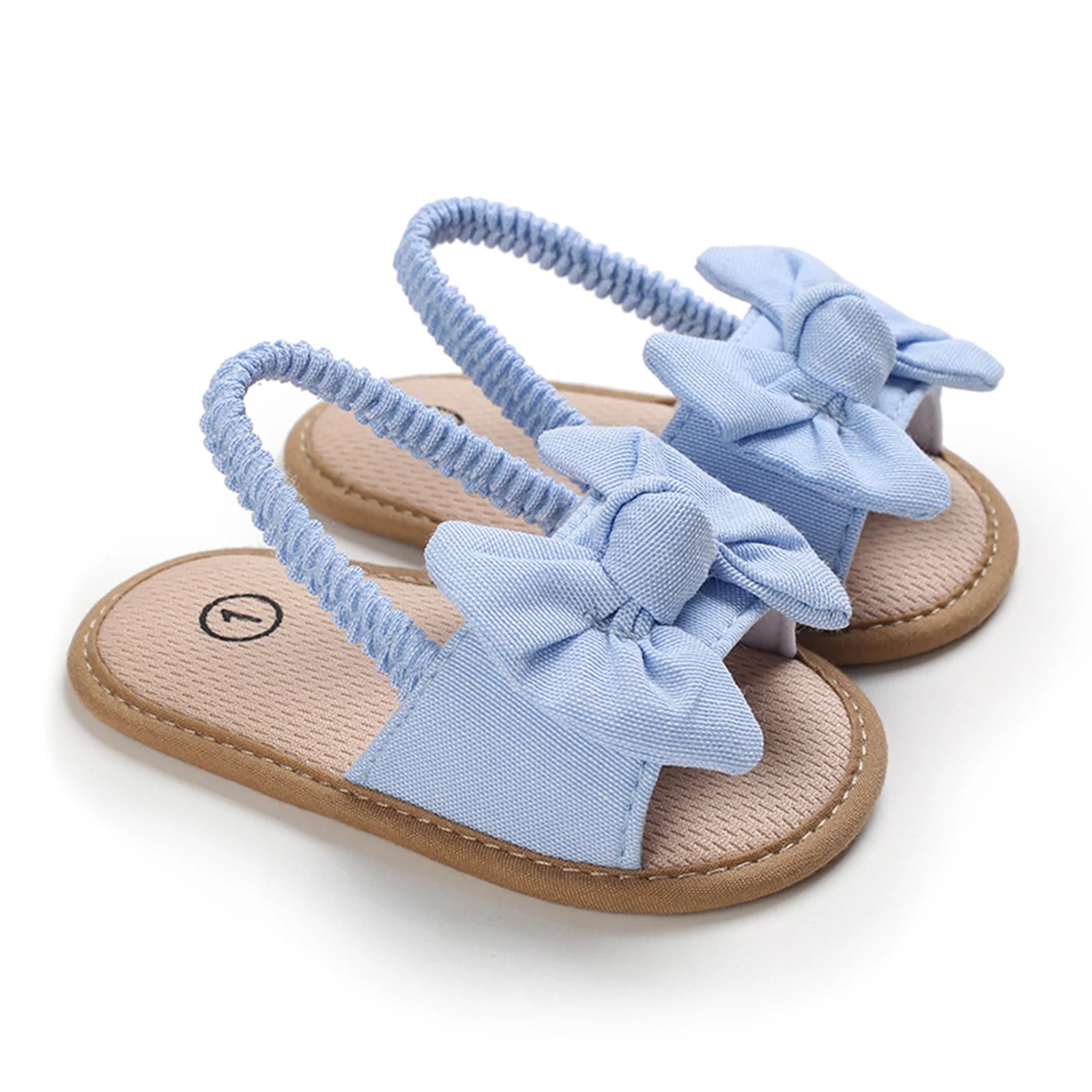 Cute Bowknot Baby Sandals for Girl Shoes Summer Princess Soft Sole Non-slip Open Toe Walking Infant Shoes for Beach Slippers