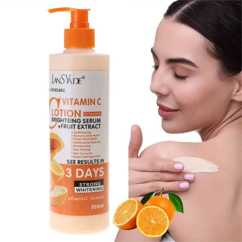 "SOIN" Crème hydratante nourrissante à la vitamine C pour le corps, soin réparateur, anti-gerçure, éclaircissante