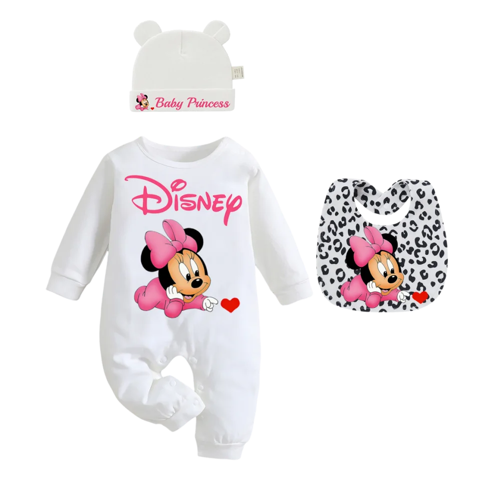 3 pieces/combinations of newborn gifts Baby bibs cartoon feeding drool pouches newborn crawling suits baby hats boy and girl