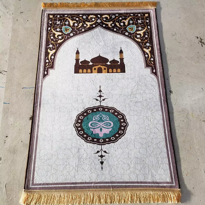 "SPECIAL RAMADAN" VIKAMA Islamic Prayer Rug, Soft and Comfortable; VIKAMA Islamic Prayer Rug, Soft Praying Carpet, Comfortable Muslim Praying Mat for Men and Women, Ramadan or Eid Gift