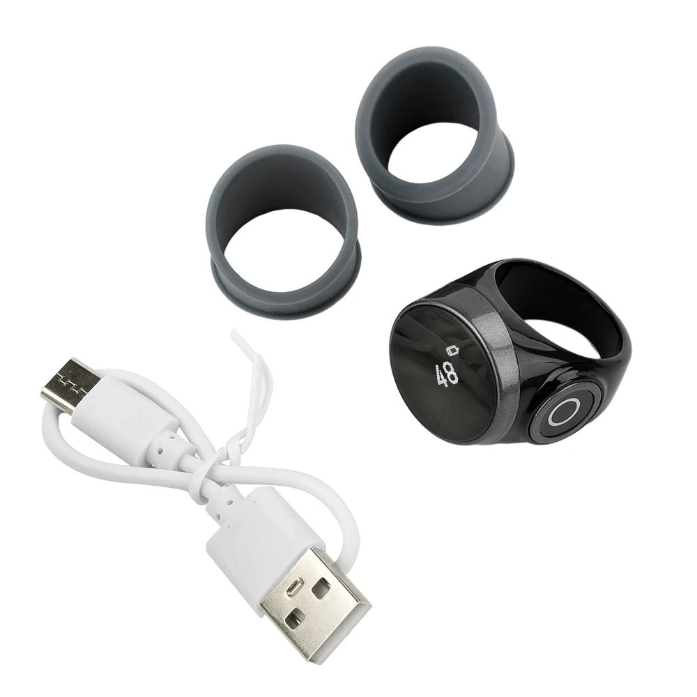 "SPECIAL RAMADAN" Smart Rechargeable Digital Counter, 18/20/22mm Ring, Prayer Time. Smart Rechargeable Digital Counter, Electronic Type-C Finger Counter Button, 18/20/22mm Finger Ring, Prayer Time