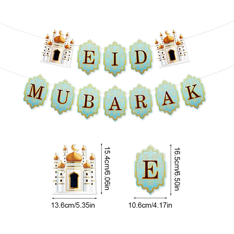 "SPECIAL RAMADAN" Ramadan 2025 Pennant Garland, Paper Decorations; Ramadan Banner Flag 2025 Eid Mubarak Paper Garland Islamic Muslim Party Hanging Ornaments Ramadan Kareem Decorations for Home