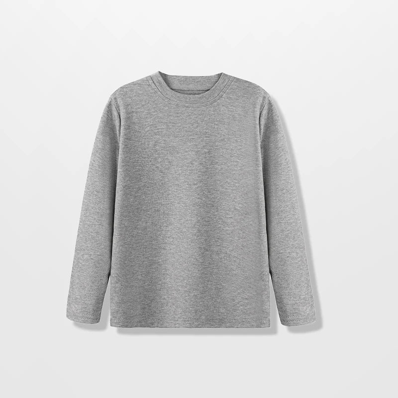 "VETEMENTS" T-Shirt à manches longues, 100% coton, couleur unie garçons/filles 1 à 14 ans
