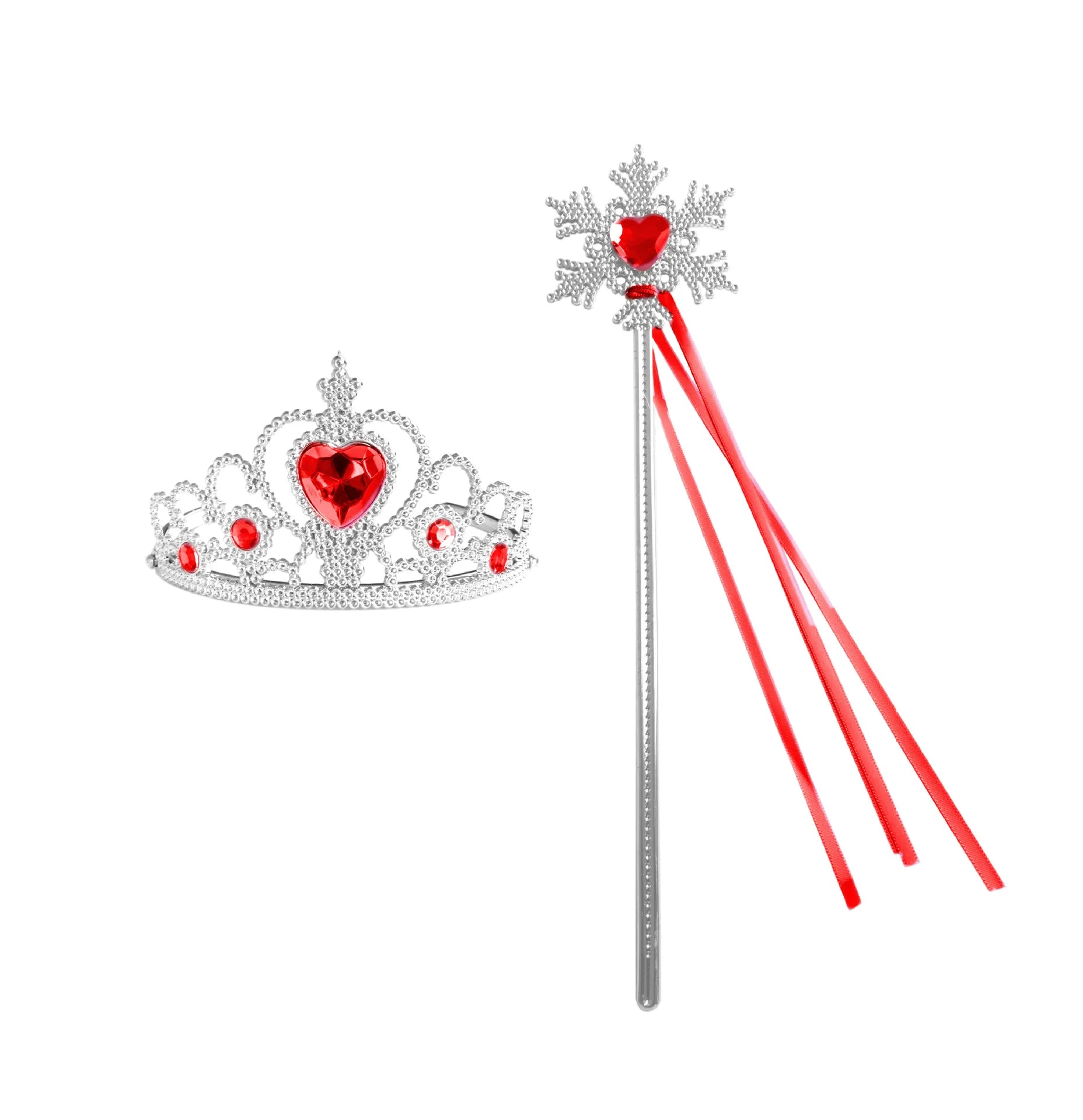 Princess Snowflake Diamond Stick Crown Set Magic Stick Queen Romance Princess Elsa Fairy Stick Children's Performance Props