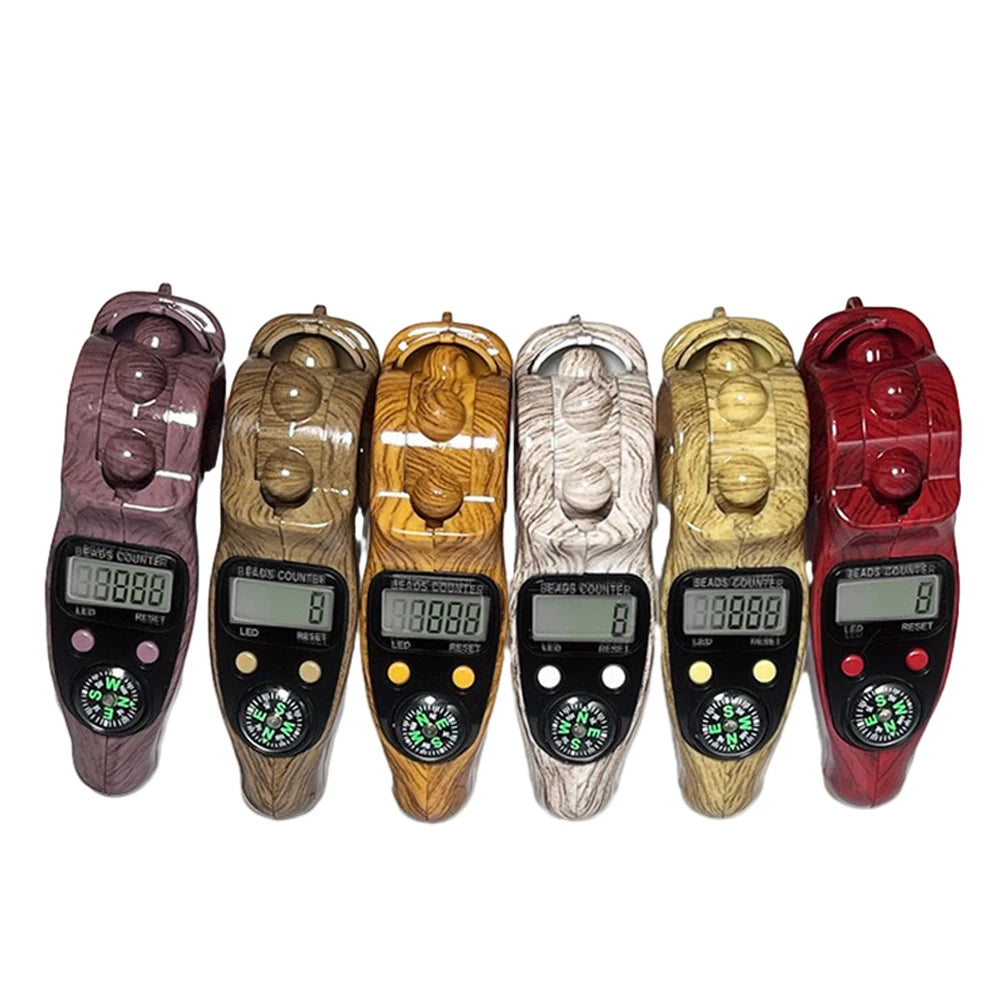 "SPECIAL RAMADAN" Portable digital bead counter with LCD screen, electronic rosary for Muslim prayer. Hand Counter Portable Digital Beads Counter Lcd Digital Electronic Rosary Beads Tally Toy Tassel