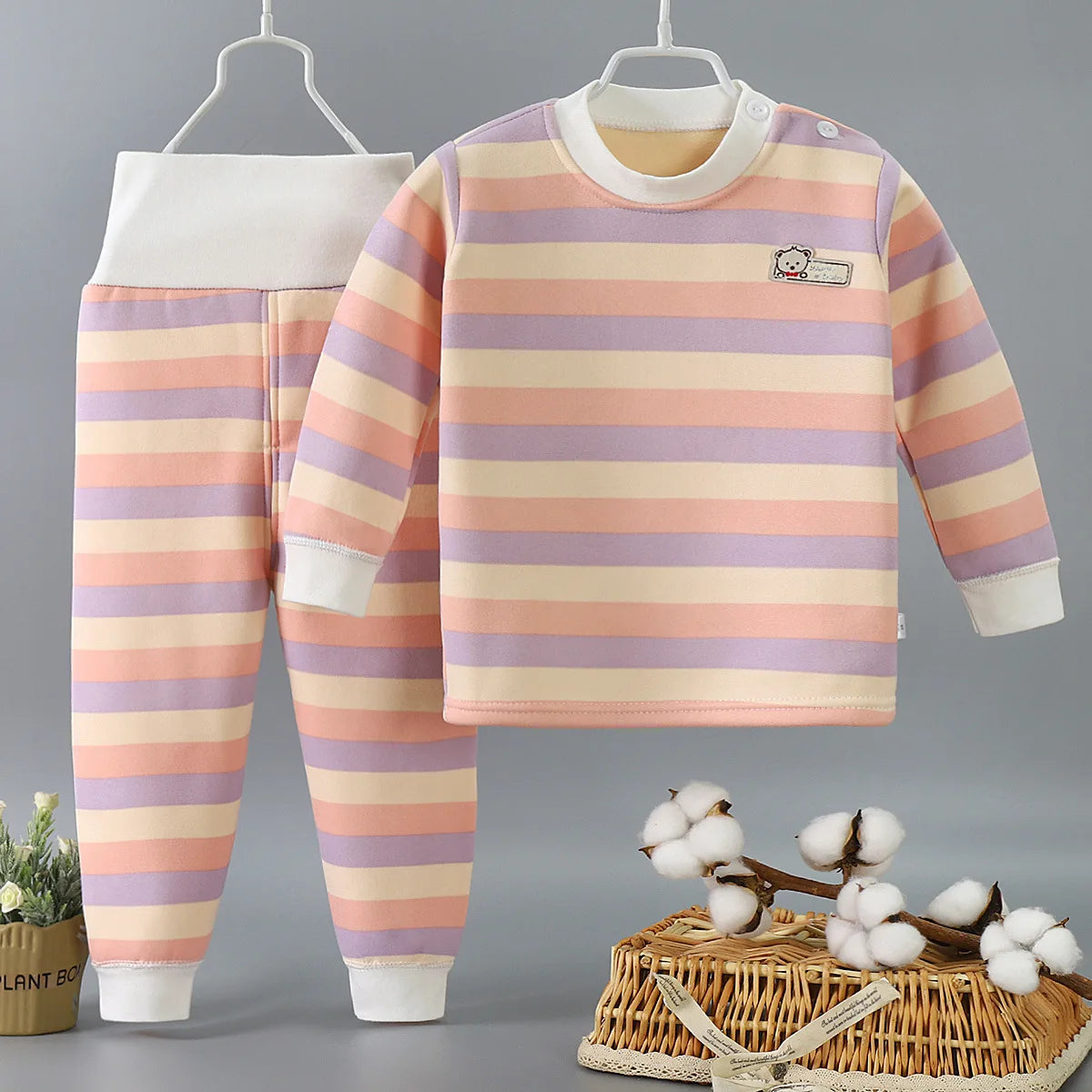 "VETEMENTS" Ensembles de vêtements pour enfants en peluche, vêtements pour garçons et filles