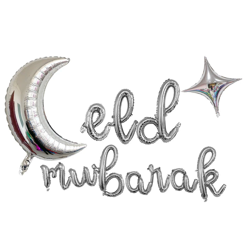 "SPECIAL RAMADAN" 1 ensemble de ballons lune étoile pour musulman EID Mubarak Festival maison bricolage décoration Ramadan Kareem enfants fête d'anniversaire Ballon Globos