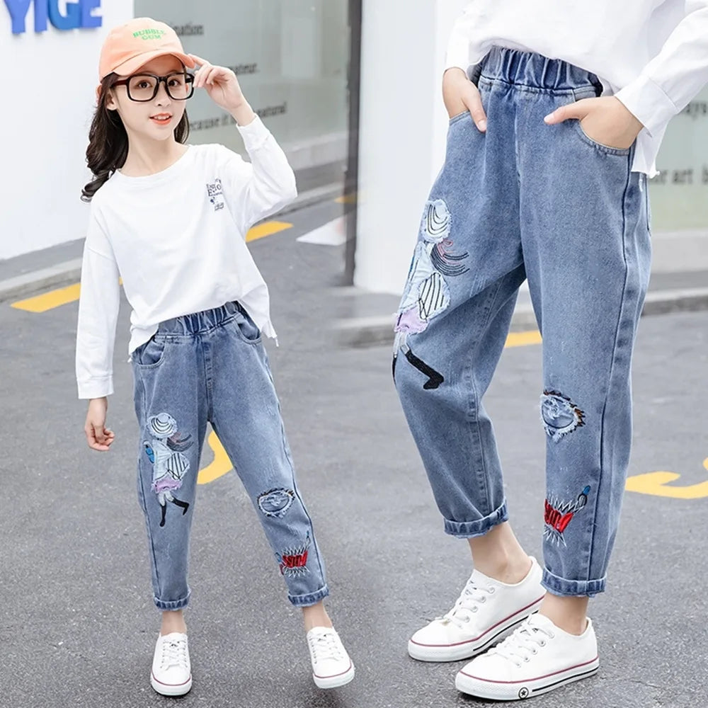 "VETEMENTS" Vêtements pour enfants, pantalons filles, jeans en Denim