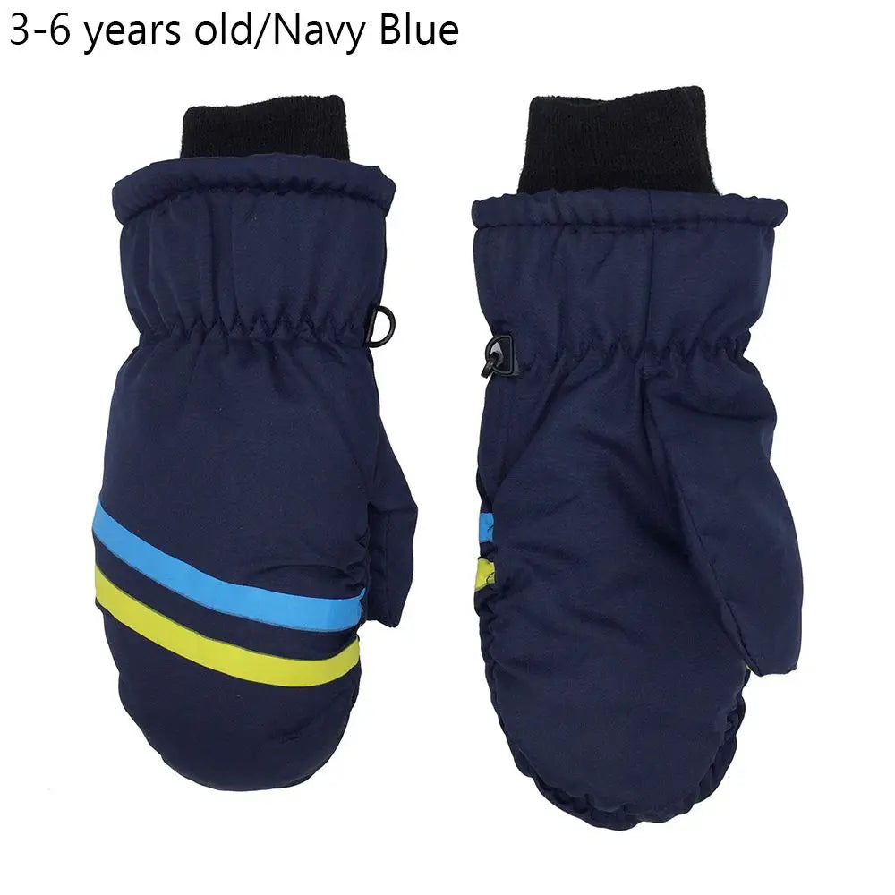 Waterproof Children Ski Gloves Windproof Non-slip Kids Cycling Gloves Snow Snowboard Thick Warm Sports Mittens Kids Boys Girls