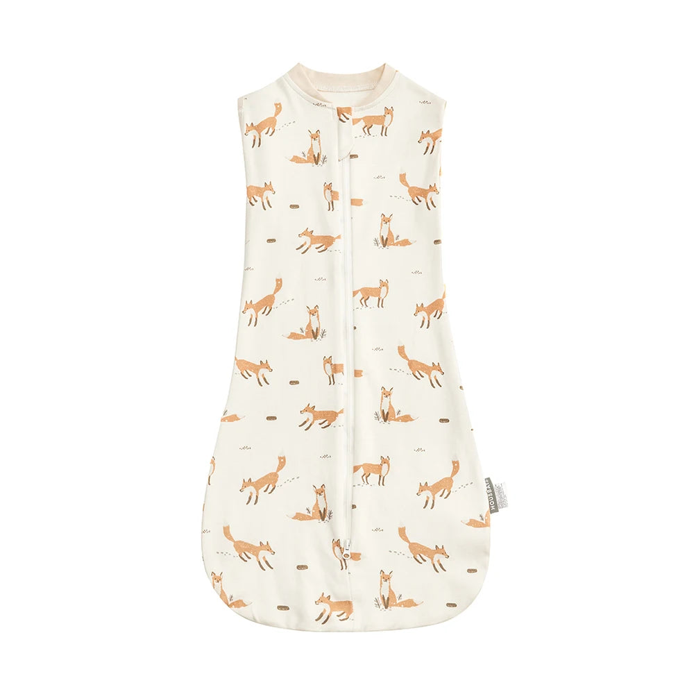 "ACCESSOIRE" Sac de couchage pour bébé, nouveau-né, sans manches, été, fin, 100% coton, doux, 2 voies, fermeture éclair, sac à langer