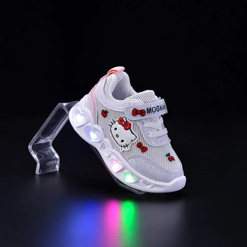 "CHAUSSURE" Chaussures décontractées pour enfants filles lumière LED dessin animé taille 21-30