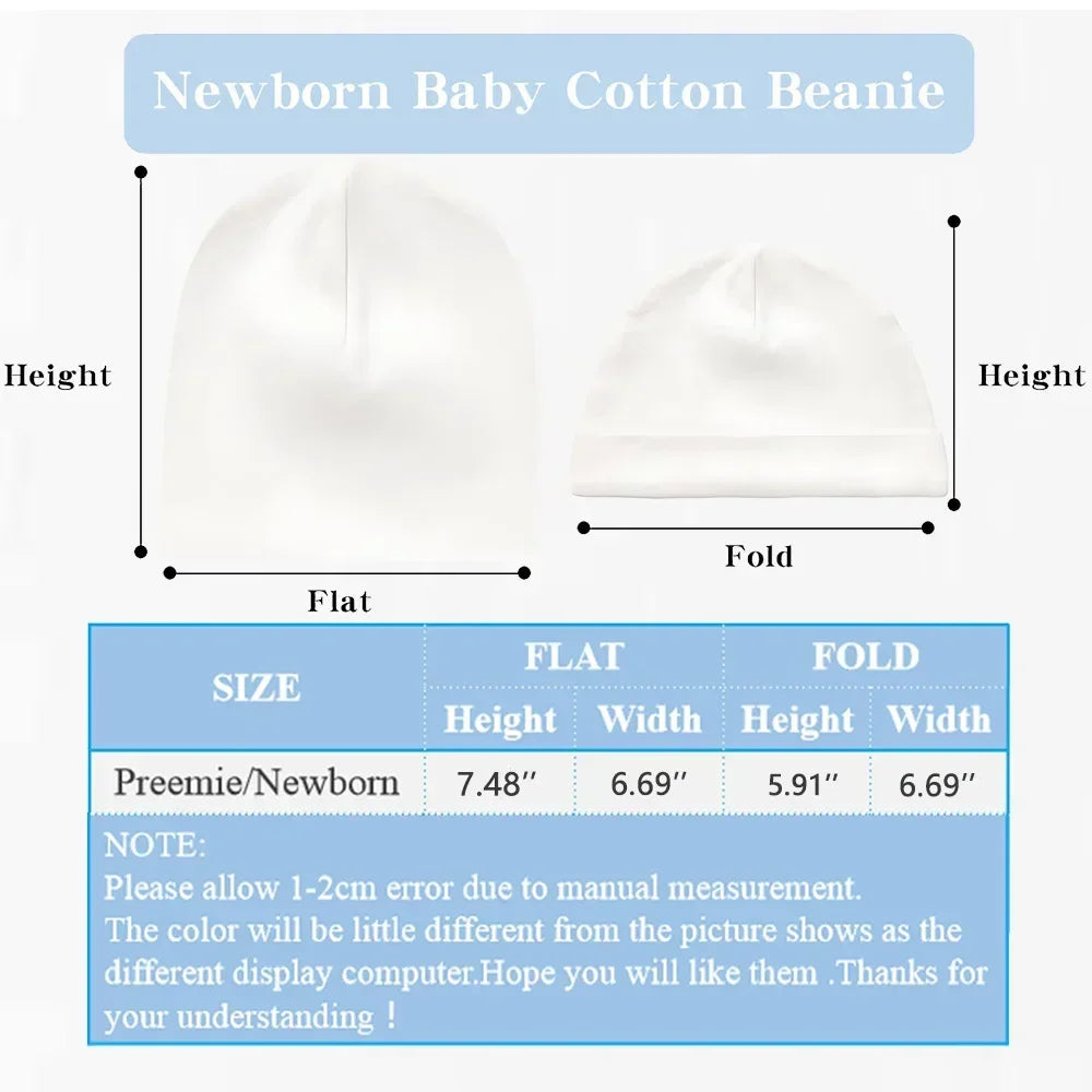 "ACCESSOIRE" Bonnet nouveau-né, bonnet personnalisé pour bébé, avec nom