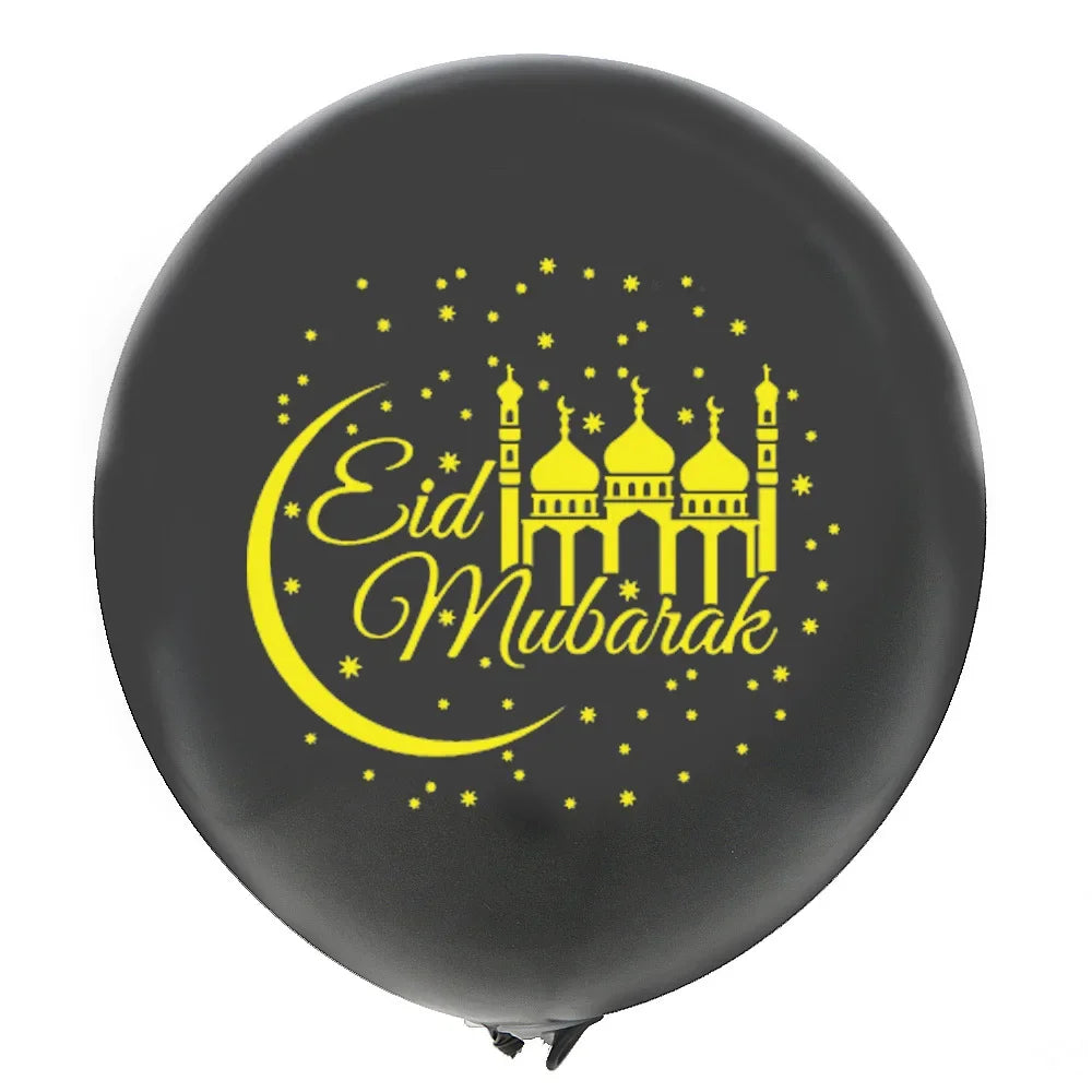 "SPECIAL RAMADAN" 10 pièces Eid Mubarak ballon en Latex Ramadan Kareem décoration Air Globos Ramadan Mubarak musulman islamique Festival fête fournitures 2024