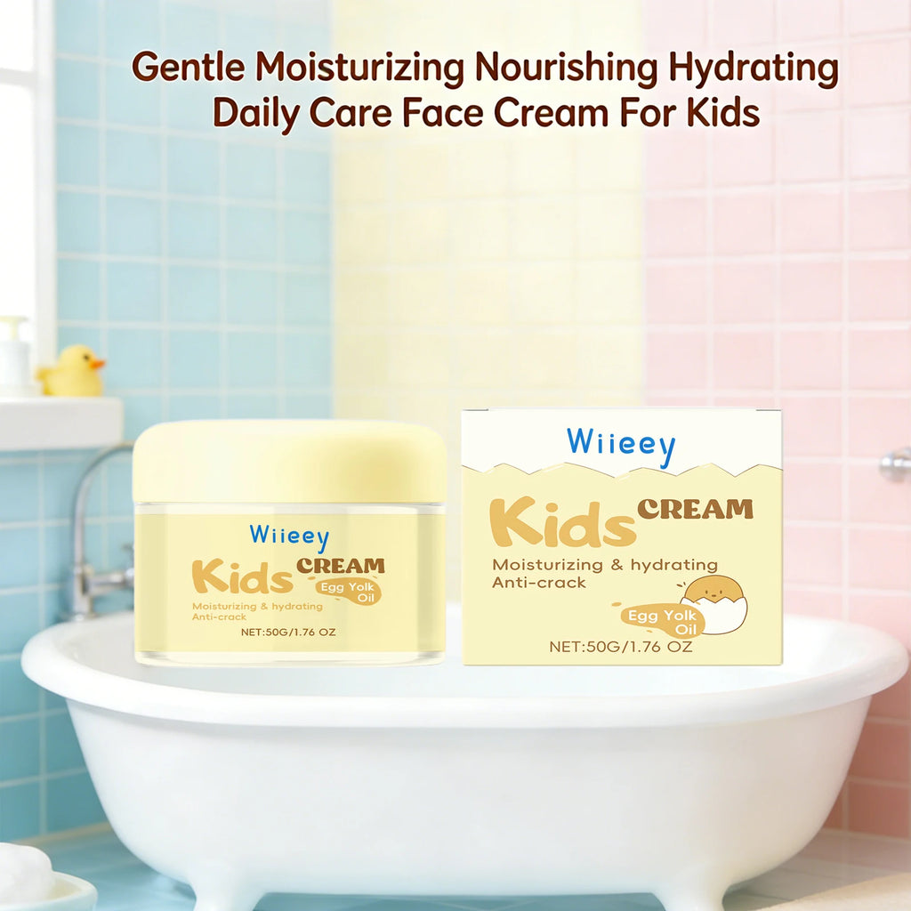 "SOIN" Crème Visage Anti-Gerçures pour Enfants Hydratation Profonde Nourrissante Renforce la Barrière Cutanée