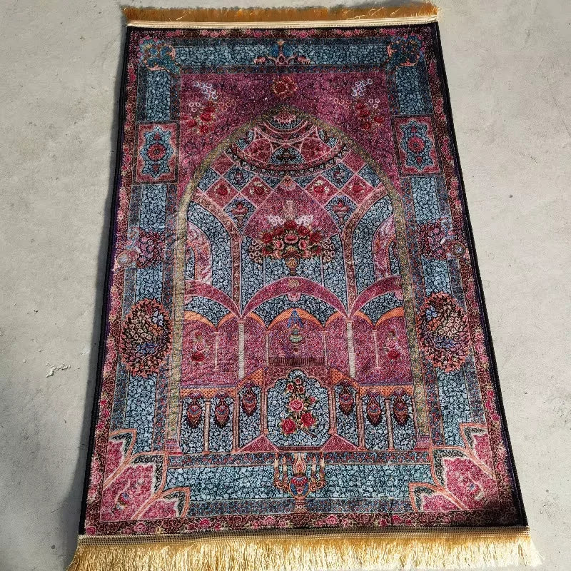 "SPECIAL RAMADAN" VIKAMA Islamic Prayer Rug, Soft and Comfortable; VIKAMA Islamic Prayer Rug, Soft Praying Carpet, Comfortable Muslim Praying Mat for Men and Women, Ramadan or Eid Gift