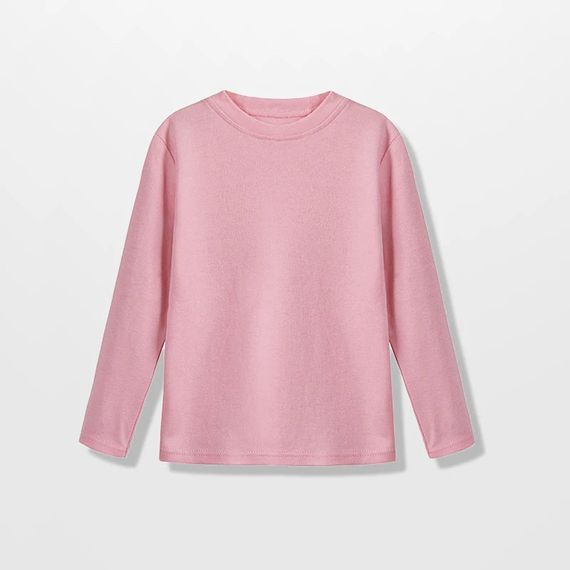 "VETEMENTS" T-Shirt à manches longues, 100% coton, couleur unie garçons/filles 1 à 14 ans