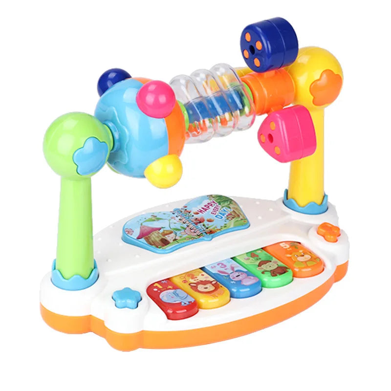 "JOUET" Piano musical rotatif pour enfants avec lumières et sons,  Baby Piano Toys Kids Rotating Music Piano Keyboard With Light Sound, Musical Toys For Toddlers, Early Educational Music Toy