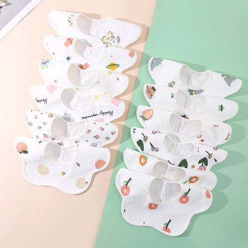 "ACCESSOIRE" Serviette pour bébé nouveau-né, bavoir imperméable en pur coton  fermeture à double pression, doux et absorbant