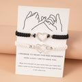 "BIJOUX" Bracelet de couple en forme de cœur