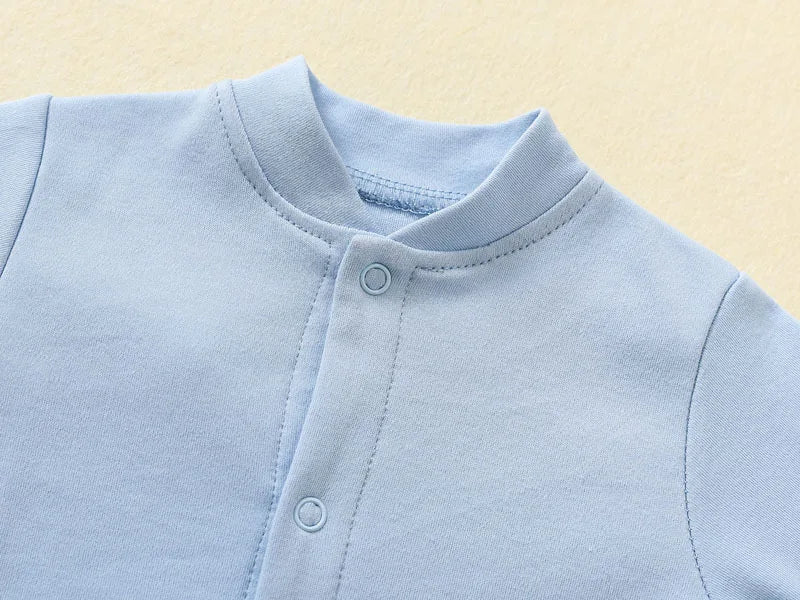 "COMBINAISON" Body en coton nouveau-né bébé, combishorts une pièce doux et uni