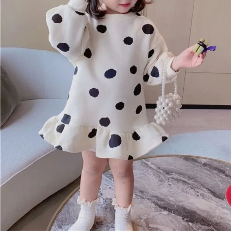 "VETEMENTS" Robe pour filles, motif fraises, collection printemps 2026, plissée et imprimée