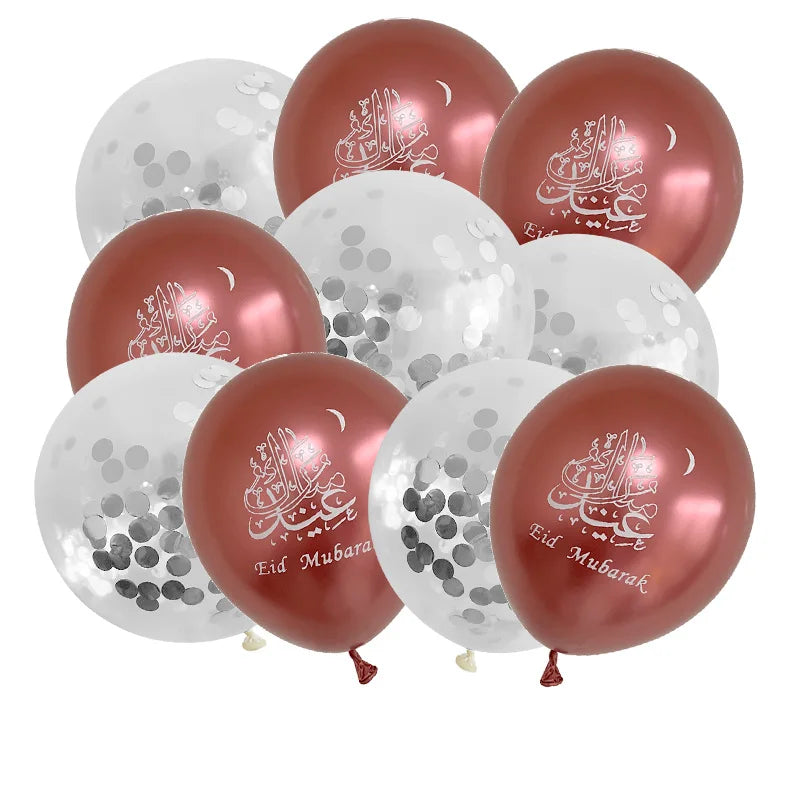 "SPECIAL RAMADAN" 10 pièces Eid Mubarak ballons en Latex ballons Ramadan Kareem décoration Ramadan Mubarak musulman islamique Festival fête bricolage décorations