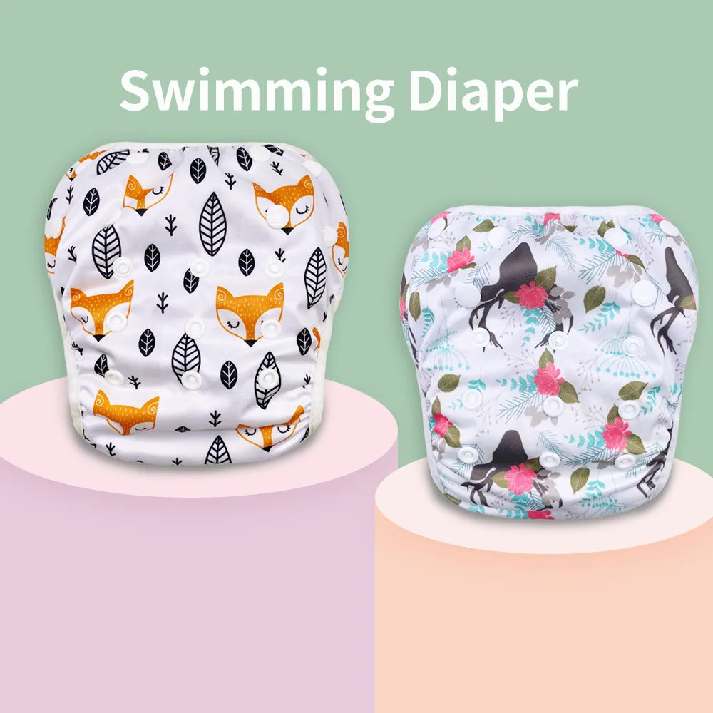 "ACCESSORY" Reusable, washable, and adjustable baby swim diaper (1 piece) for swimming lessons, baby shower gift, large size, baby boy or girl; 1pc Baby Swim Diapers Reusable Washable Adjustable for Swim