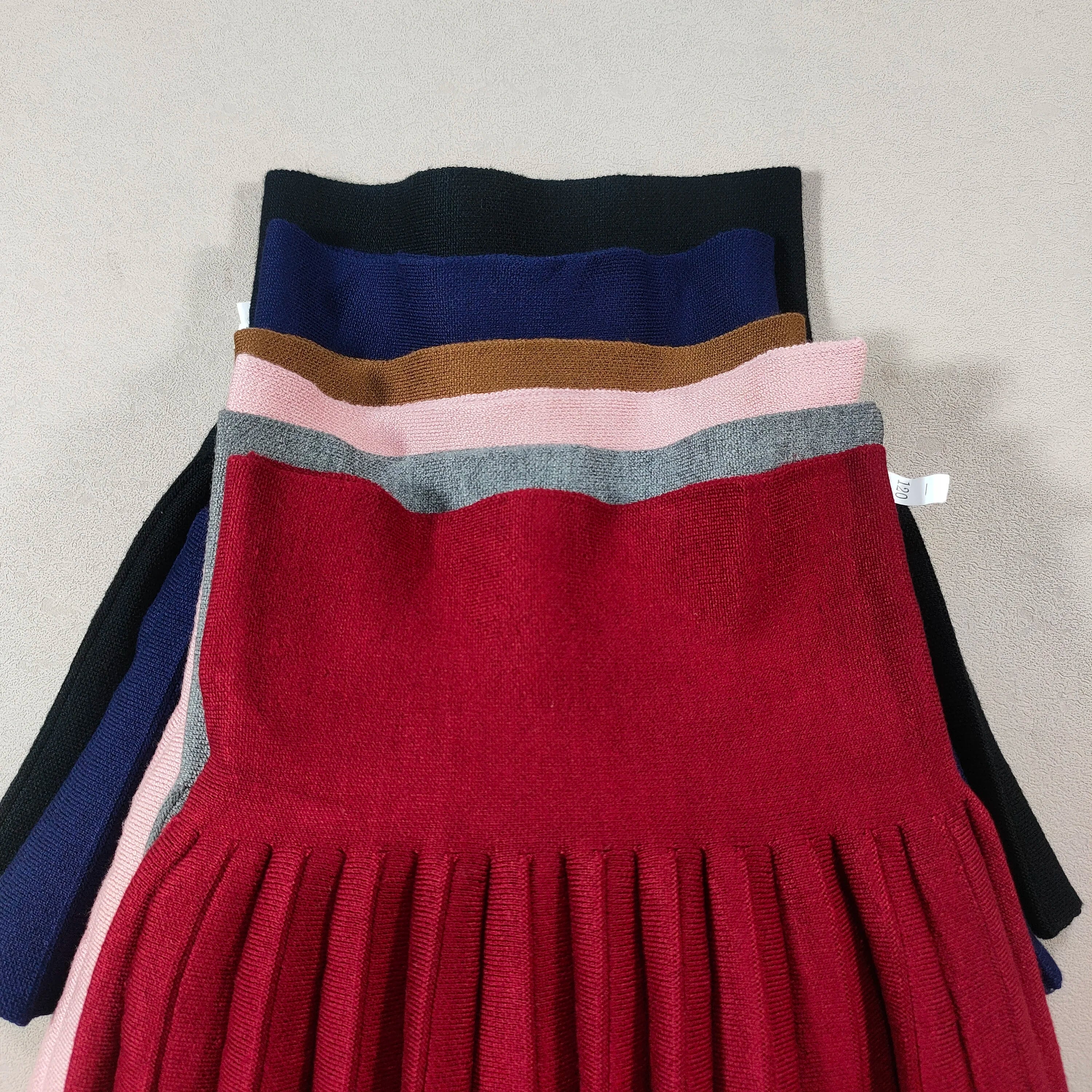 "VETEMENTS" Jupe enfant, jupe plissée fille, jupe unie, enfant de 2-12 ans