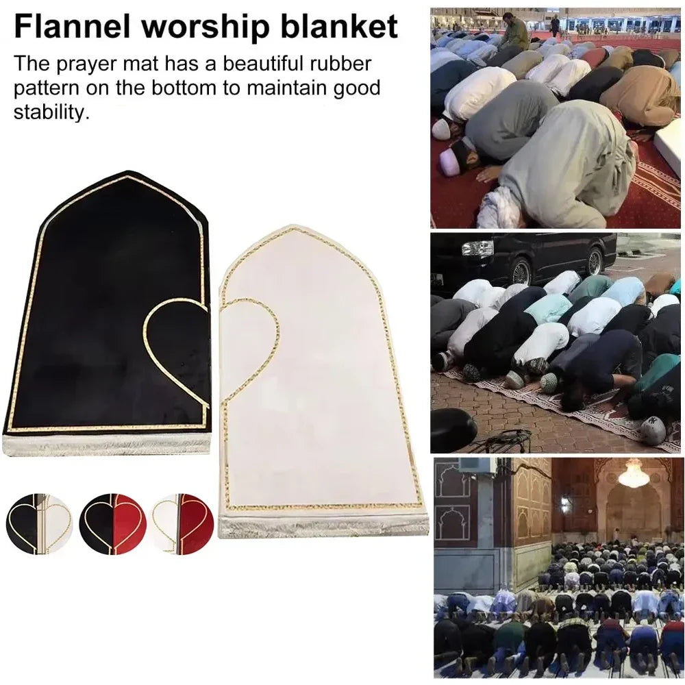 "SPECIAL RAMADAN" Couple Prayer Mat, Thick, Printed Flannel; Couple Set Prayer Mat Thick Printed Flannel Adult Worship Mats Prayer Carpets for Living Room Rugs Alfombras Para Sala